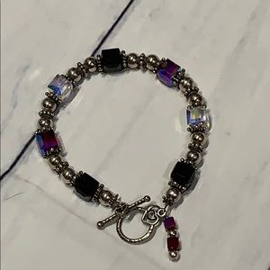 Real silver with crystal bracelet